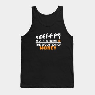 The Evolution of Money - Bitcoin - Cryptocurrency Tank Top
